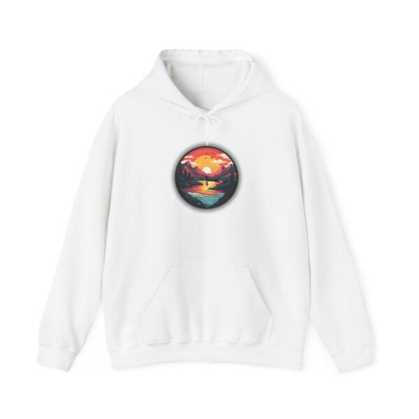 Colorful lake fishing Unisex Hooded Sweatshirt - Image 10