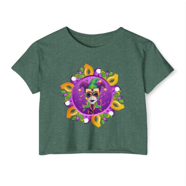 Festival Crop Top, Mardi Gras Tee, Women's Boho Shirt, Summer Music Festival Clothing, Hippie Cropped Top - Image 17