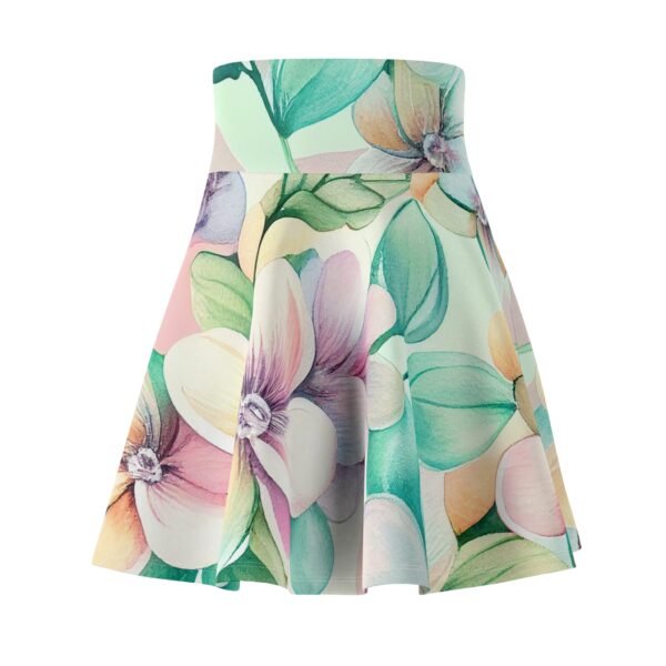 Floral Skater Skirt, Women's Pastel Fashion, Cute Flowy Summer Mini Skirt, Spring Floral Print, Garden Party Outfit, Easter Outfit - Image 5