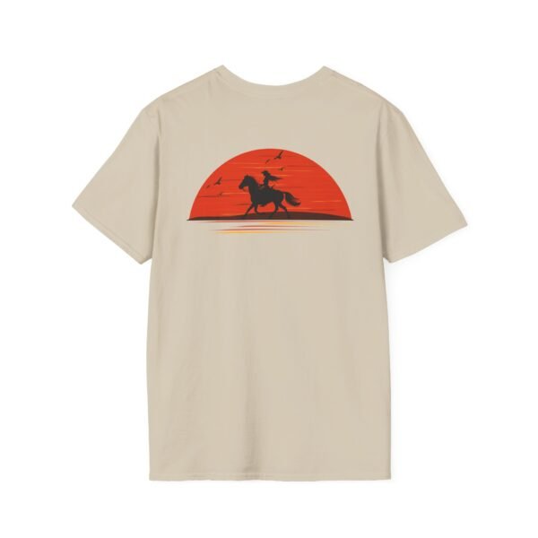 Outsider woman on horse Softstyle T-Shirt - Image 8