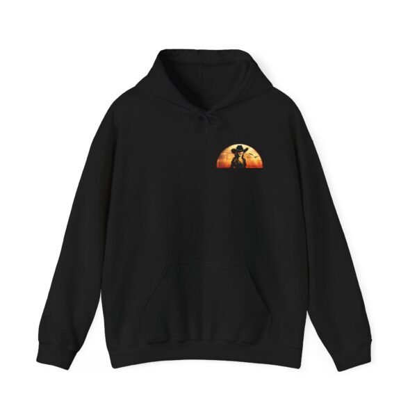 Sunset Western Woman Hoodie, Horse Lover Gift, Cowgirl Apparel, Ranch Life Pullover, Equestrian Wear, Country Sunset Sweatshirt - Image 2