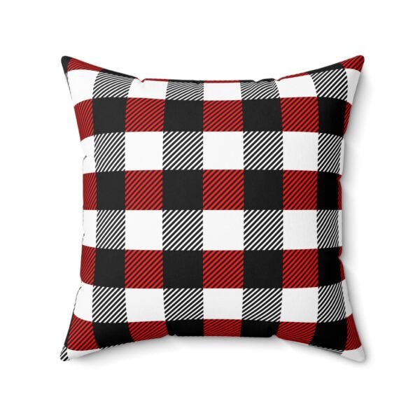 Black and white plaid deer Spun Polyester Square Pillow - Image 11