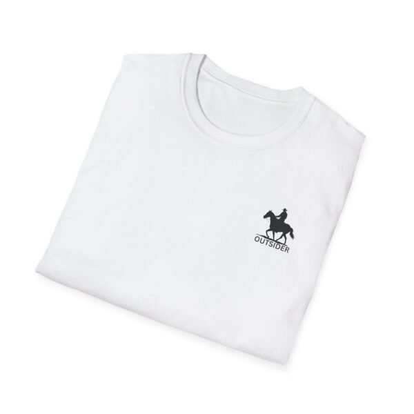 Men's horse riding into sunset Softstyle T-Shirt - Image 9