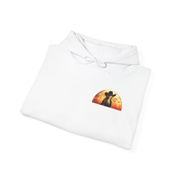 Sunset Western Woman Hoodie, Horse Lover Gift, Cowgirl Apparel, Ranch Life Pullover, Equestrian Wear, Country Sunset Sweatshirt - Image 9