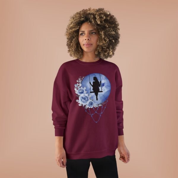 Full Moon Lady Swing Eco Sweatshirt, Moonlit Night Jumper, Nature Lover Gift, Sustainable Crewneck Pullover, Halloween Costume, Boho Chic - Image 37