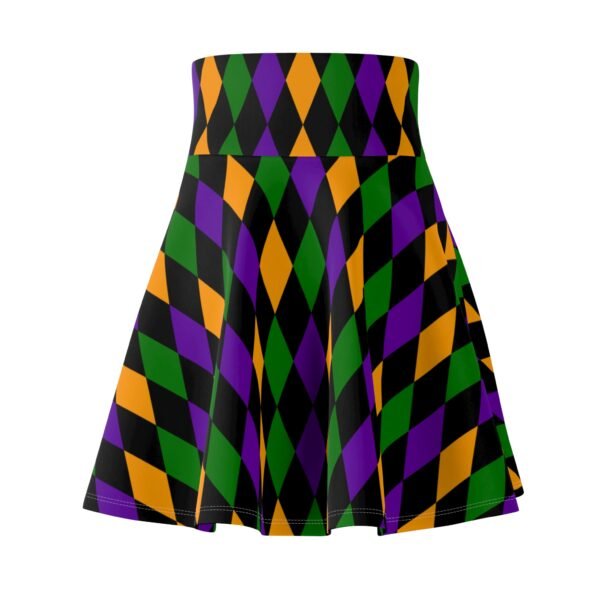 Women's Mardi Gras pattern Skater Skirt - Image 9