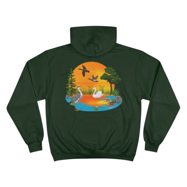 Southern Wildlife Champion Hoodie - Lake with Ducks Design - Image 18