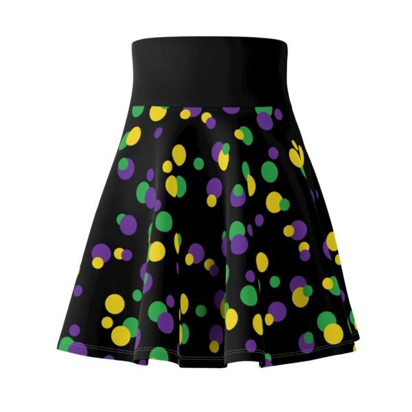 Polka Dot Women's Skater Skirt, Mardi Gras Costume, Cute Flare Mini Skirt, Party Fashion Apparel, Dance Outfit, Carnival Attire - Image 5