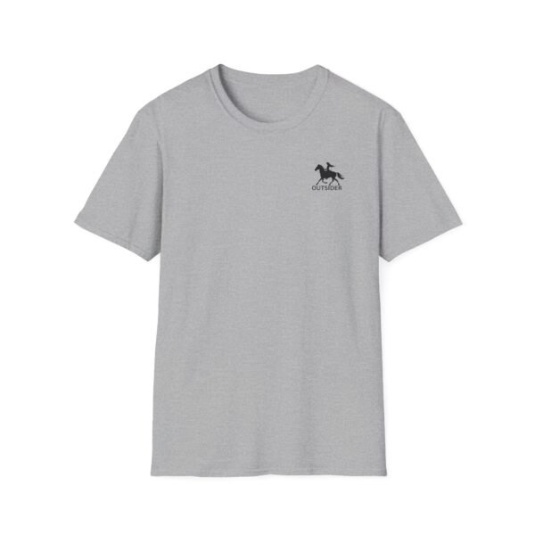 Outsider woman on horse Softstyle T-Shirt - Image 15