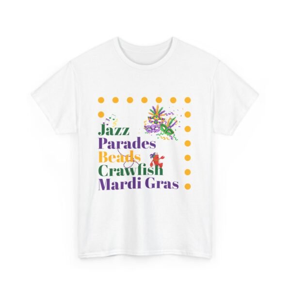 Mardi Gras T-Shirt, Crawfish Beads Jazz Tee, Unisex Cotton Shirt, Fat Tuesday Parade Top, Louisiana Party Wear - Image 12