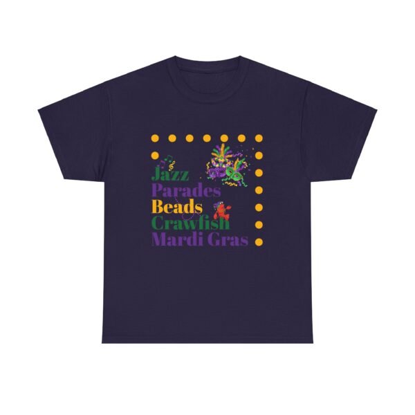 Mardi Gras T-Shirt, Crawfish Beads Jazz Tee, Unisex Cotton Shirt, Fat Tuesday Parade Top, Louisiana Party Wear - Image 26