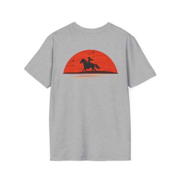 Outsider woman on horse Softstyle T-Shirt - Image 16