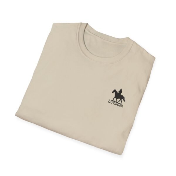 Men's horse riding into sunset Softstyle T-Shirt - Image 14