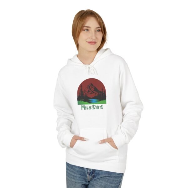 Mountains Midweight Softstyle Unisex Fleece Hoodie - Image 8