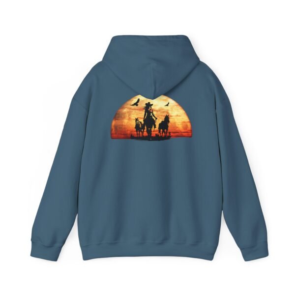 Sunset Western Woman Hoodie, Horse Lover Gift, Cowgirl Apparel, Ranch Life Pullover, Equestrian Wear, Country Sunset Sweatshirt - Image 27