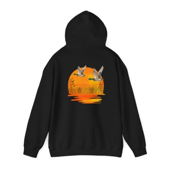 Ducks Over Sunset Outsider hoodie - wildlife lover hooded sweatshirt - Image 4