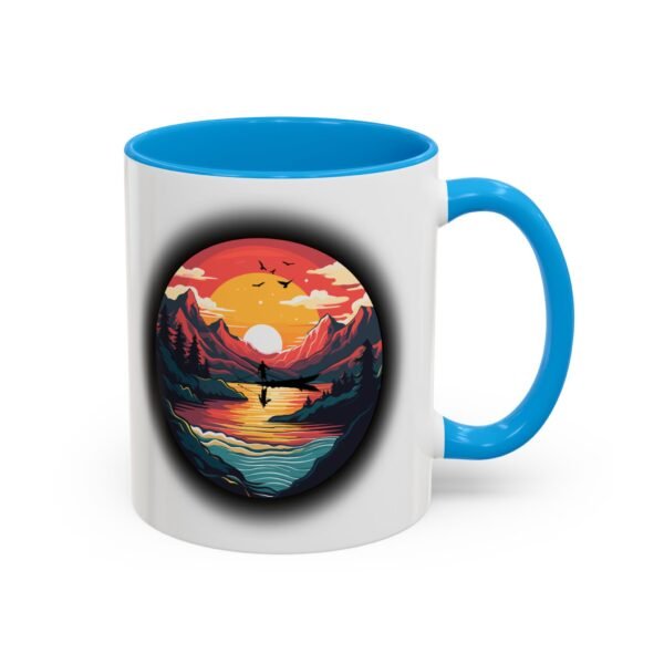 Colorful fishing at sunset Mug, 11oz - Image 22