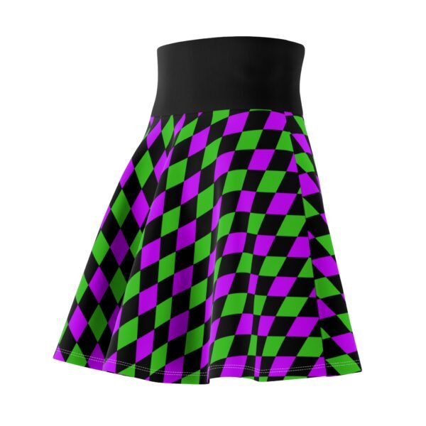 Mardi Gras Skater Skirt, Fun Carnival Pattern Circle Mini Skirt, Women's Apparel, Party Outfit, Festive Fashion Wear - Image 9