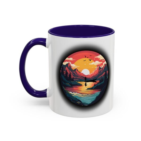 Colorful fishing at sunset Mug, 11oz - Image 8