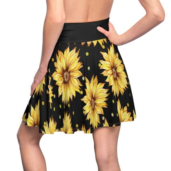 Women's Sunflower Skater Skirt (AOP) - Image 3