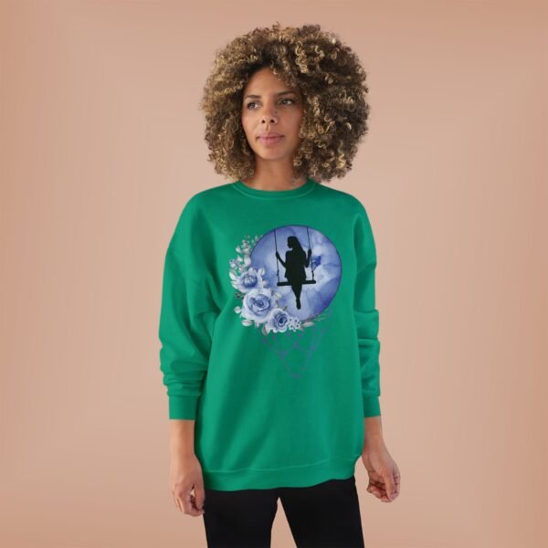 Full Moon Lady Swing Eco Sweatshirt, Moonlit Night Jumper, Nature Lover Gift, Sustainable Crewneck Pullover, Halloween Costume, Boho Chic - Image 12