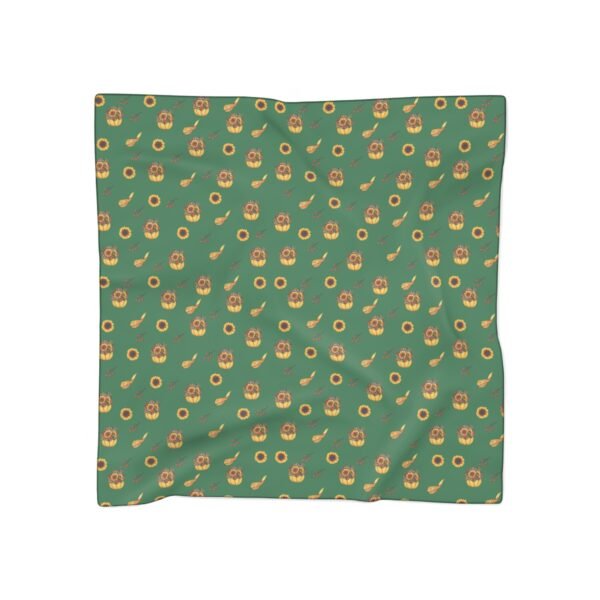 Fall sunflowers and pumpkins Poly Scarf - Image 4