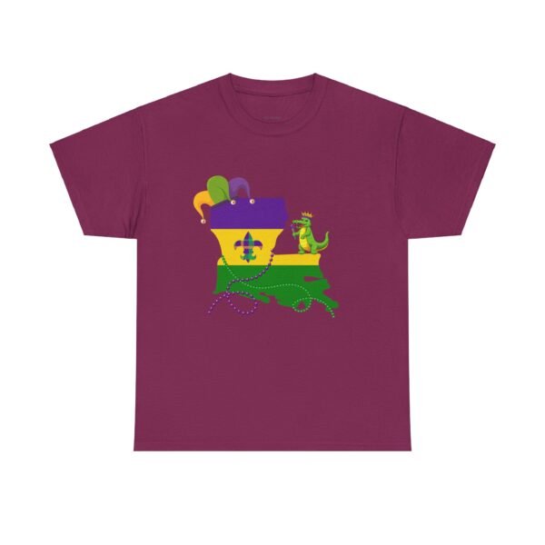 Mardi Gras Louisiana State Graphic Unisex Tee - Image 35