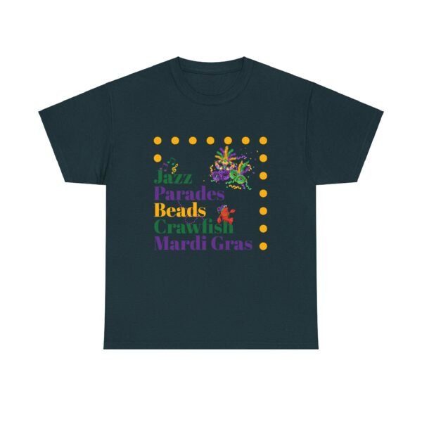 Mardi Gras T-Shirt, Crawfish Beads Jazz Tee, Unisex Cotton Shirt, Fat Tuesday Parade Top, Louisiana Party Wear - Image 18