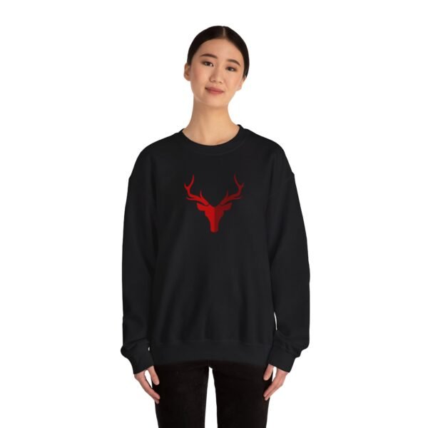 Red deer unisex Crewneck Sweatshirt - Image 4