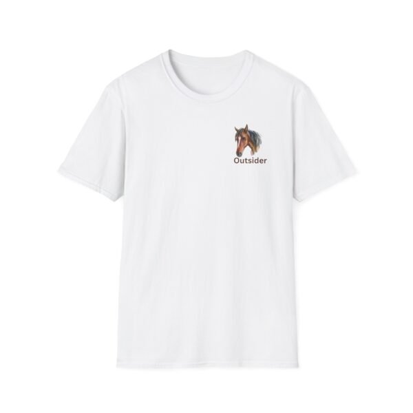 Outsider horse lovers unisex Softstyle T-Shirt - Image 6