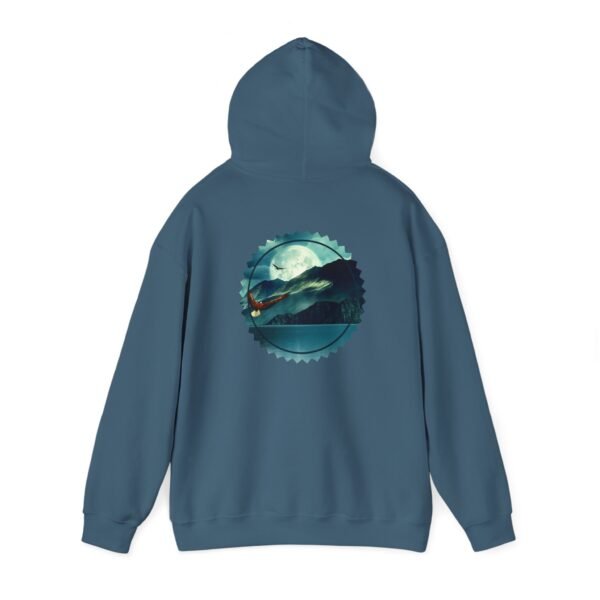 Eagle Full Moon Mountain Hoodie, Nature Lover Gift, Wildlife Sweatshirt, Outdoor Adventure Clothing, Unisex Hooded Jumper - Image 25