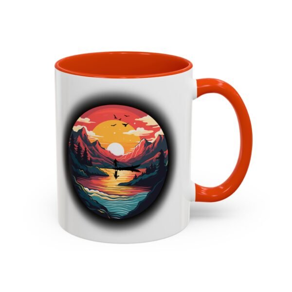 Colorful fishing at sunset Mug, 11oz - Image 30