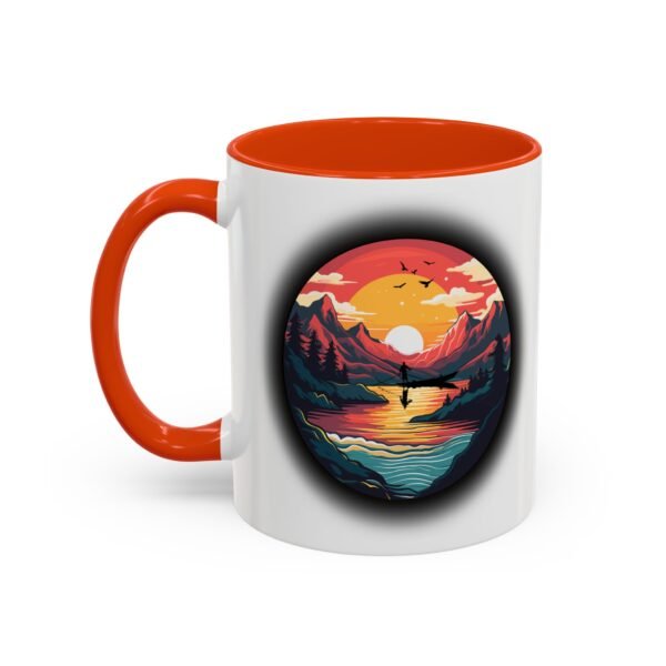 Colorful fishing at sunset Mug, 11oz - Image 32