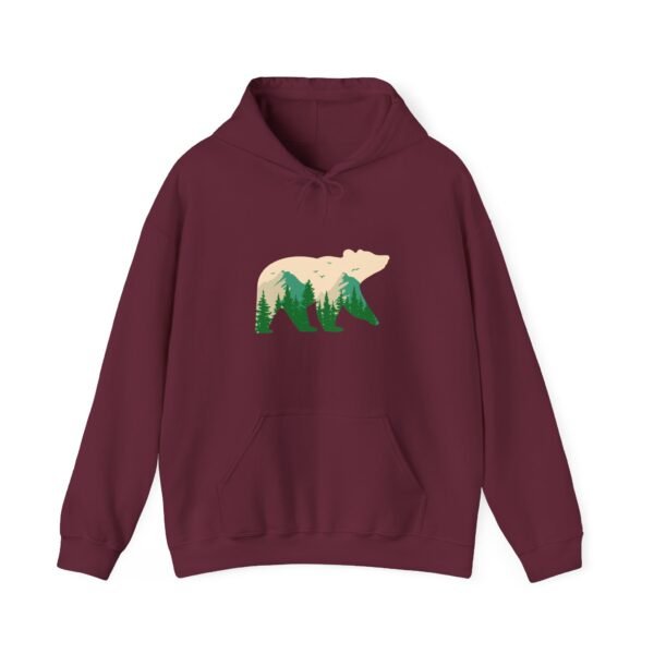 Mountain bear  Heavy Blend unisex Hooded Sweatshirt - Image 6