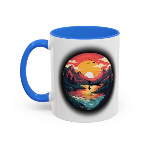 Colorful fishing at sunset Mug, 11oz - Image 12