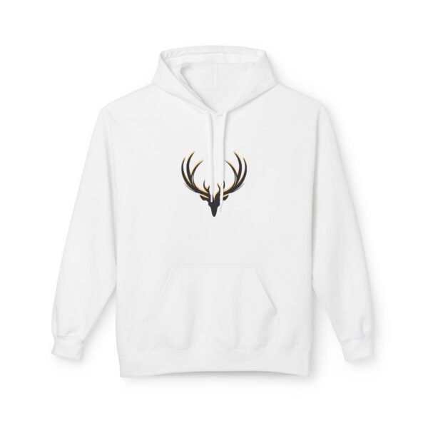 Deer Antlers Midweight Softstyle  Unisex Fleece Hoodie - Image 2