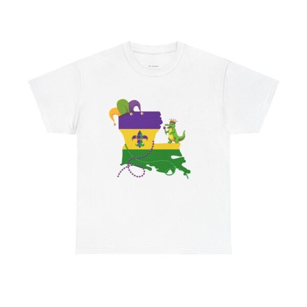 Mardi Gras Louisiana State Graphic Unisex Tee - Image 7