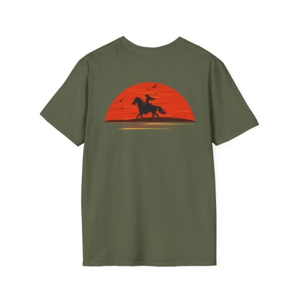 Outsider woman on horse Softstyle T-Shirt - Image 20