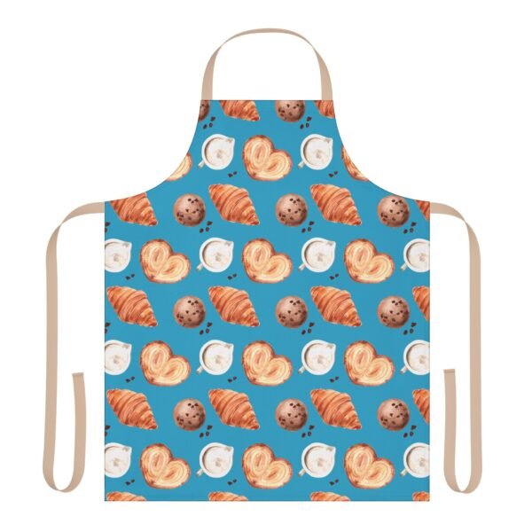 bakery pattern on turquoise apron 5 strap colors - Image 9