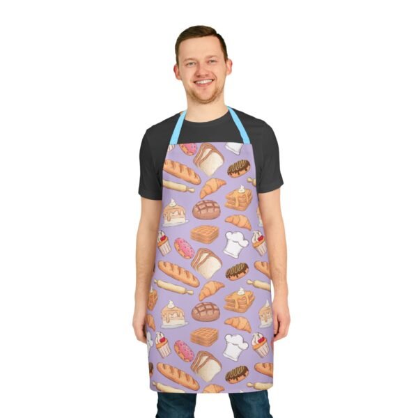 bakery pattern apron 5 different stap colors - Image 10