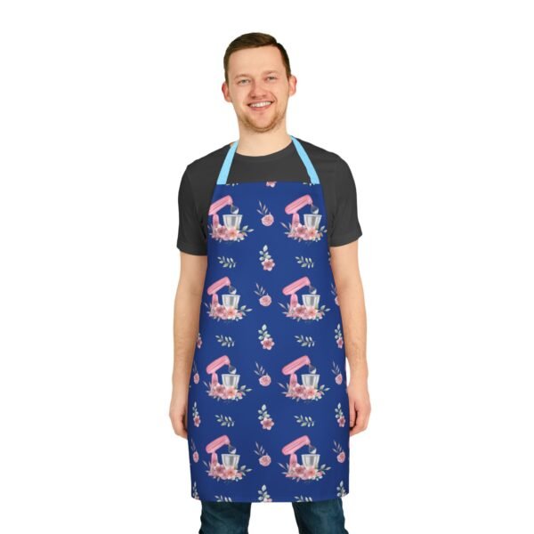 bakery stand mixer pattern apron with 5 different color strap options - Image 14