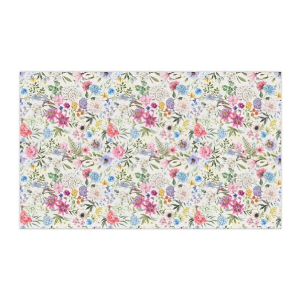 Spring Flowers Tea Towel - Kitchen Dish Cloth, Floral Hand Towel, Farmhouse Decor, Housewarming Gift, Easter Hostess Gift - Image 3
