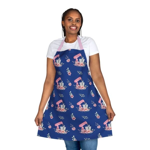 bakery stand mixer pattern apron with 5 different color strap options