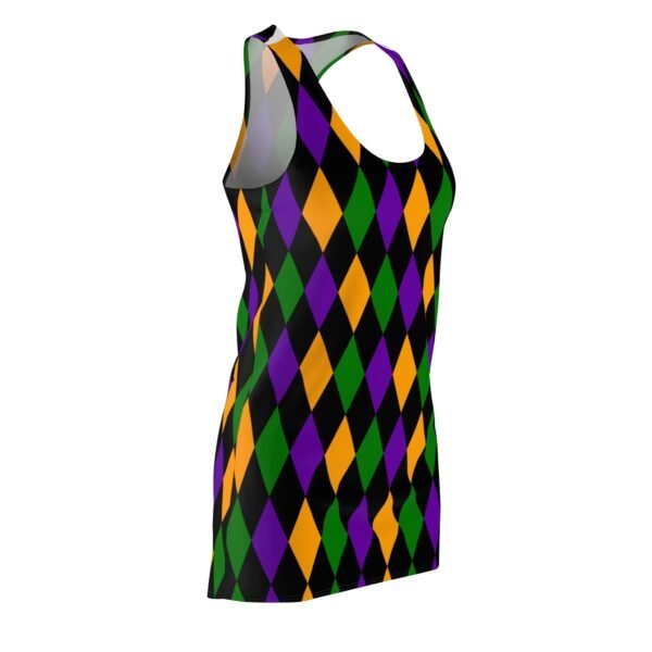 Mardi Gras Racerback Dress, Carnival Costume, Festival Wear, Women's Dress, Cut & Sew Dress - Image 6