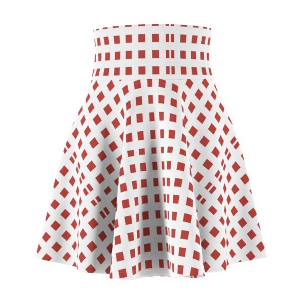 Picnic Tablecloth Women's Skater Skirt, Trendy Mini Skirt, Retro A-Line Skirt, Vintage Style Fashion, Summer Outfit, Cute Floral Print Skirt - Image 3