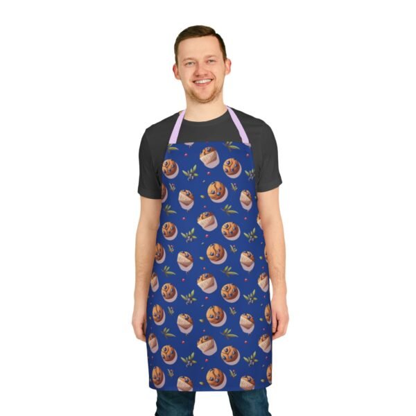 blueberry muffin pattern apron 5 strap colors - Image 18