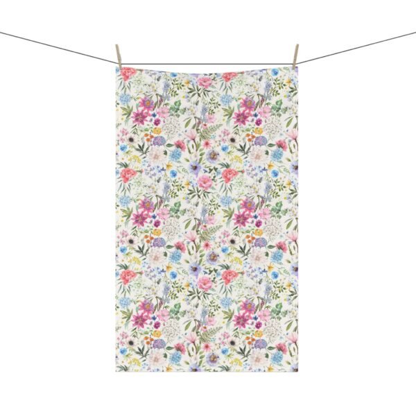 Spring Flowers Tea Towel - Kitchen Dish Cloth, Floral Hand Towel, Farmhouse Decor, Housewarming Gift, Easter Hostess Gift - Image 8