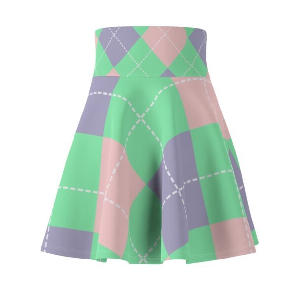 Plaid Skater Skirt, Women's Clothing, Pastel Spring Easter Outfit, Picnic Skirt, Spring Fashion Skirt - Image 2