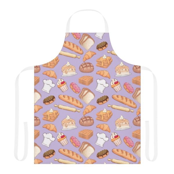 bakery pattern apron 5 different stap colors - Image 5