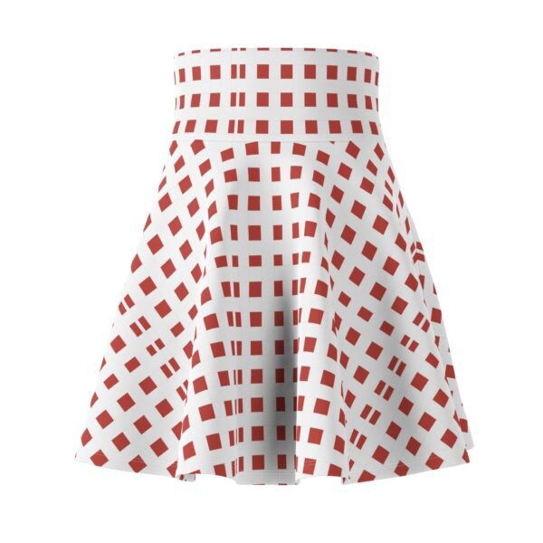 Picnic Tablecloth Women's Skater Skirt, Trendy Mini Skirt, Retro A-Line Skirt, Vintage Style Fashion, Summer Outfit, Cute Floral Print Skirt - Image 4